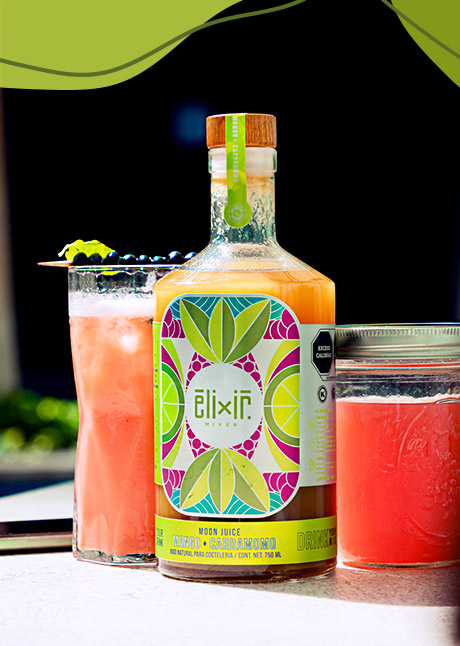 100%天然フルーツベースのノンアルコールミキサーElixir Mixer ムーンジュースカクテル